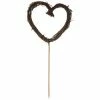 Coupon 🔔 Brown Twig Heart Cake Topper ✔️