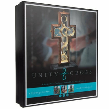 Hand Scraped Rustic Wood Unity Cross