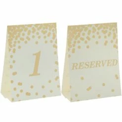 Best reviews of 🌟 Gold Confetti Table Number Cards 😍