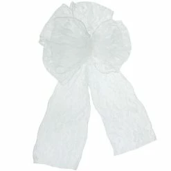 Outlet ⌛ White Lace Bow ⌛