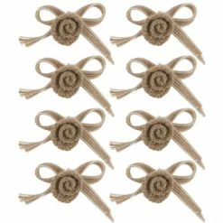 Hot Sale 🎉 Burlap Rose Bows ❤️