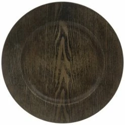 Wood Grain Plate Charger