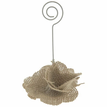 Burlap Place Card Holder