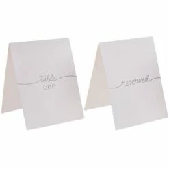 Table Number Cards