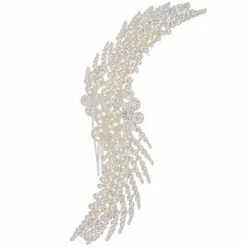 Pearl & Rhinestone Comb Head Piece