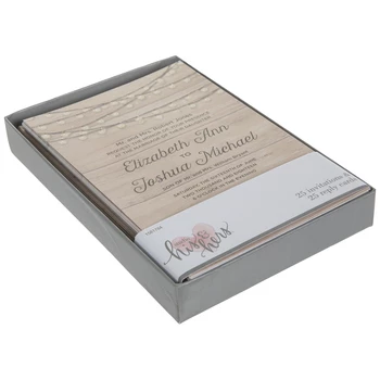 Wood Plank Wedding Invitations - Image 3