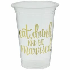 Eat, Drink & Be Married Cups
