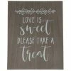 Please Take A Treat Wood Decor