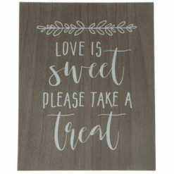 Please Take A Treat Wood Decor