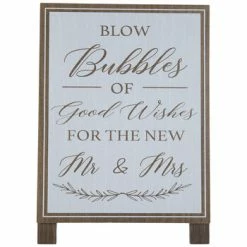 Blow Bubbles Of Good Wishes Wood Decor