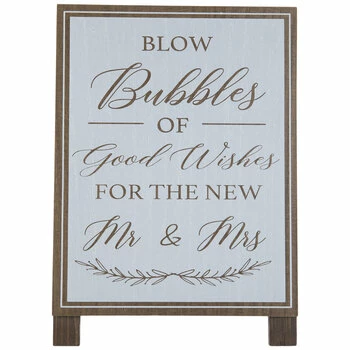 Blow Bubbles Of Good Wishes Wood Decor
