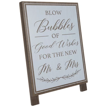 Blow Bubbles Of Good Wishes Wood Decor - Image 2