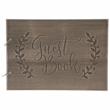 Hot Sale ๐ Wood Guest Book ๐