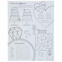 Cheap 🥰 Wedding Coloring Sheets 🎉