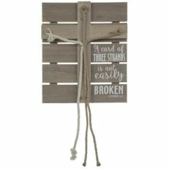 Budget 😀 Ecclesiastes 4:12 Braided Rope Cross Wood Decor 🌟