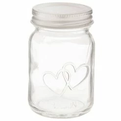 Best deal ✨ Double Heart Glass Mason Jars 😀