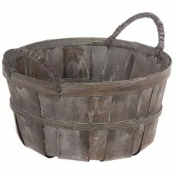 Deals ❤️ Dark Brown Bushel Basket 🔔