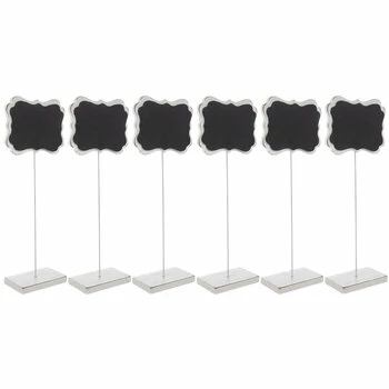 White Ornate Wood Chalkboard Stands