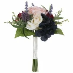 Burgundy, White & Navy Bouquet