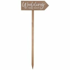 Best reviews of 🎁 Wedding This Way Wood Stake 🎁