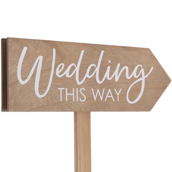 Best reviews of 🎁 Wedding This Way Wood Stake 🎁 - Image 2