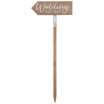 Best reviews of 🎁 Wedding This Way Wood Stake 🎁 - Image 3