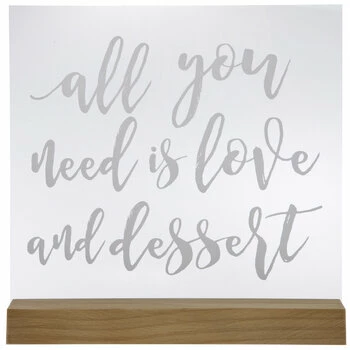 Buy ๐ Love & Dessert Wood Decor โค๏ธ