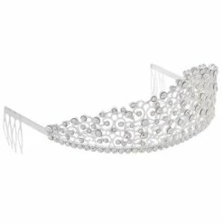 Cheap 👍 Silver Rhinestone Metal Tiara 😉