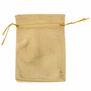 Gold Metallic Favor Bags 3 Gold Metallic Favor Bags