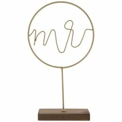 Gold Mr Metal Decor