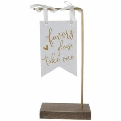 Favors Pennant Wood Decor