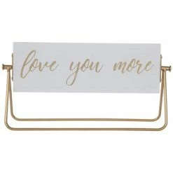 Love You More Rotating Wood Decor