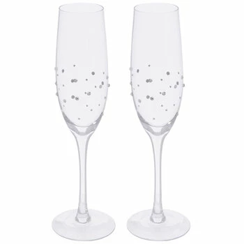 Rhinestone Toasting Glasses