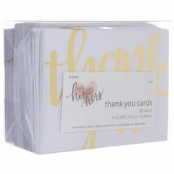 Best deal 💯 Gold Foil Thank You Cards ✔️