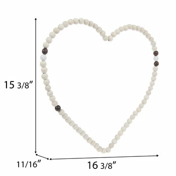 Hot Sale ???? Beaded Wood Heart ???? 4 Hot Sale ???? Beaded Wood Heart ???? - Image 2