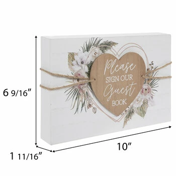 Buy ???? Guest Book Heart Wood Decor ⌛ 4 Buy ???? Guest Book Heart Wood Decor ⌛ - Image 2