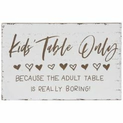 Promo ✔️ Kids' Table Only Wood Decor 🥰
