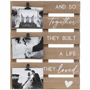 Wholesale ๐ A Life They Loved Photo Clip Wood Wall Decor ๐