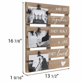 Wholesale ๐ A Life They Loved Photo Clip Wood Wall Decor ๐ - Image 2