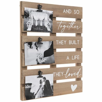 Wholesale ๐ A Life They Loved Photo Clip Wood Wall Decor ๐ - Image 3