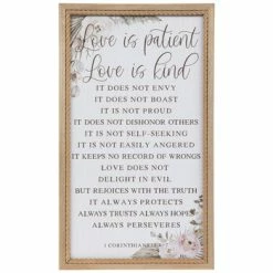 Promo 🧨 1 Corinthians 13:4-7 Wood Wall Decor 😍