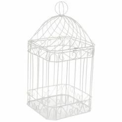 Hot Sale 🌟 White Bird Cage Metal Card Holder 😍