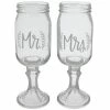 Promo 🧨 Mr & Mrs Mason Jar Toasting Glasses ✔️