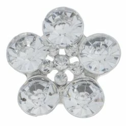 Promo 😀 Silver Flower Rhinestone Scatter 😀