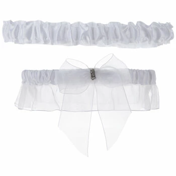 Buy ๐ White Satin Garters ๐ฅ