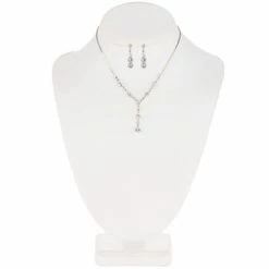 Best Pirce 🤩 Dangle Rhinestone Necklace & Earrings 😀