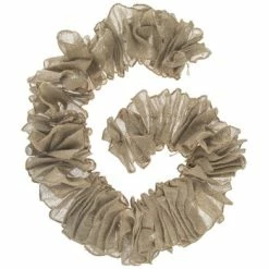 Best Sale ⭐ Gathered Natural Burlap Garland ❤️