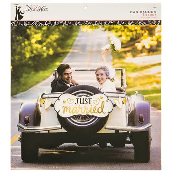 Buy ๐ Just Married Car Banner ๐ - Image 3